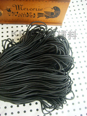 3mm與3.5mm松緊繩現貨熱銷 黑白經典，助力服裝輔料高效生產